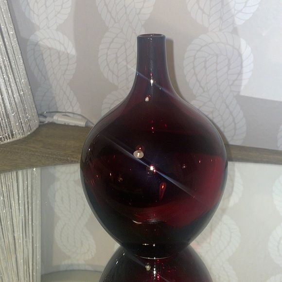 IKEA Art Retired Ikea Modernist Salong Glass Bud Vase Ruby Hand Blown Elegant Decor 8 Poshmark